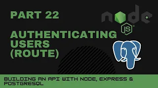 JavaScript projects Node Express Postgres API - Part 22