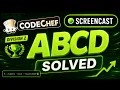 CodeChef Starters 251 Division 2 Solved ABCD Screencast