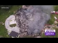 Massive fire destroys home off Highway 359 east of Mathis Texas