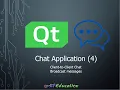 Qt Programming - Building a Chat Application with TCP Part 4 Broadcast Messages with
