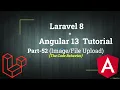 Image Upload in Angular File Upload Angular Laravel Angular Tutorial Part-52