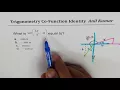 Cofunction Trigonometric Identity Explanation sin - x