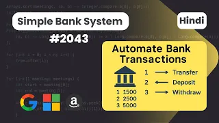 Simple Bank System Leetcode 2043 DSA Code With Deepak Hindi Explanation Data Structure