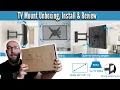 Perlesmith TV Wall Mount Unboxing Install Tutorial Review