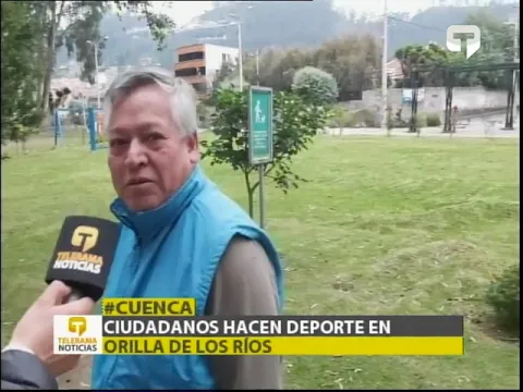 Ciudadanos hacen deporte en orilla de los ríos