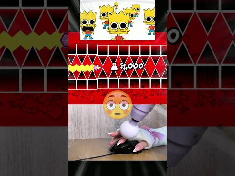 Homer Simpson IMPOSSIBLE Challenge?! 😱 #shorts #geometrydash