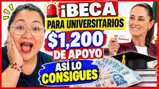 beca para universitarios $1200 de apoyo ASI LO CONSIGUES