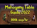 2022 OSRS Mahogany Table Guide 700k an Hour