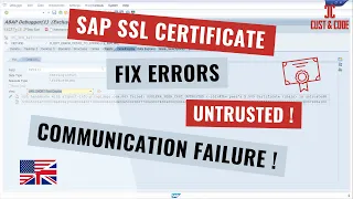 How to fix SAP SSL Certificate Errors - Untrusted Handshake english