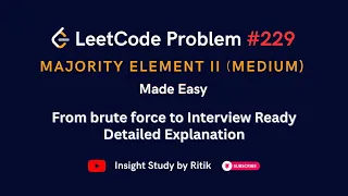 LeetCode 229 Explained - Majority Element II