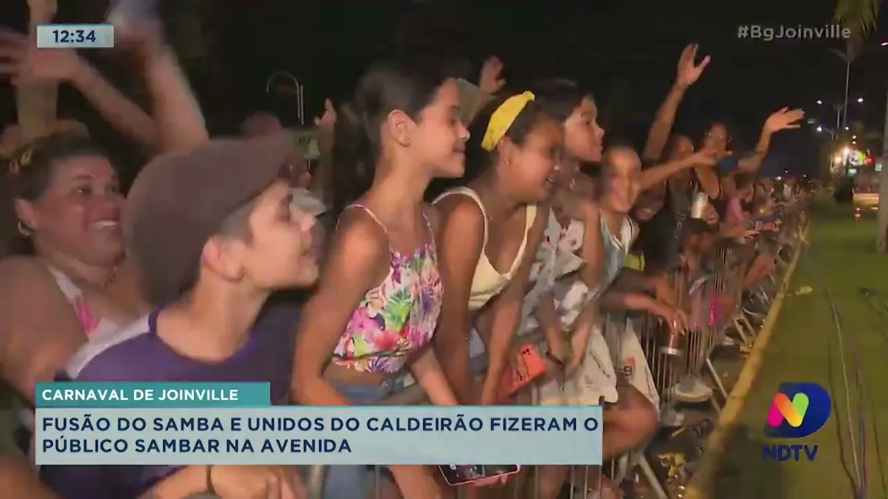 Abre alas avenida Beira Rio: 15 mil pessoas assistiram o desfile das escolas de samba de Joinville