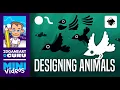 Inkscape Mini Tutorial - Designing simple Animals using basic shapes and strokes