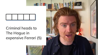 Minute Cryptic Clue Criminal heads to The Hague in expensive Ferrari 5