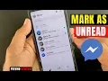 How To Mark Facebook Messages As Unread