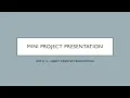 Lost And Found System Mini Project Presentation - Object Oriented Programming BITP3113