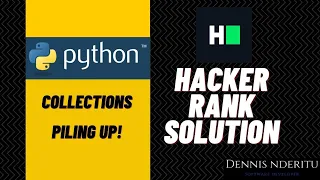 Python - Piling Up
