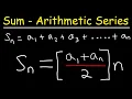 How To Derive The Formula For The Sum of an Arithmetic Series
