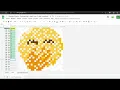Google Sheets PixelArt Reveal Math Subtraction Set Emoji Theme