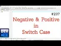 Program for check negative and positive number from switch Case Simple Method Apply