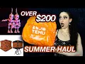 Over 200 Summer Temu Haul