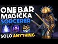 The Best Solo One Bar Magicka Sorcerer Build - Solo Anything Even Dungeons ESO
