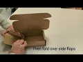 How to fold a tab locking box and common errors