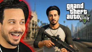 جربت GTA V لاول مرة في حياتي !!