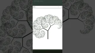 Draw Slanted Fractal Tree Using Python Turtle