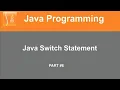 Part Java Tutorial Switch Statement Controlling Statement Online Lecture In Hindi