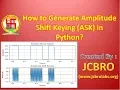 How to simulate Amplitude Shift Keying ASK using python