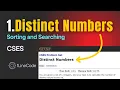 Distinct Numbers - CSES Sorting and Searching