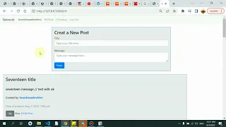 Creating a social network like Twitter with Python Django and JavaScript
