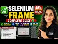 Selenium Frames Explained in Detail switchTo frame Selenium Java Interview Questions