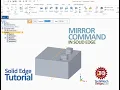Mirror Command in Solid Edge Learn Solid Edge Solid Edge Tutorial