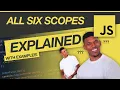 All 6 JavaScript Scopes Explained with examples