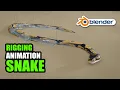 Snake ground matching rig and animation in Blender