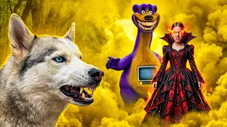 ГИПНОЗ МЕДВЕДЯ ДРУГА: МЕЛКАЯ ЧЕЛОВЕЧИХА НАШ ВРАГ! Хаски Бандит Говорящая собака