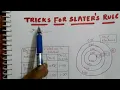 Trick for Slater's Rule, calculation of screening constant and effective nuclear charge.