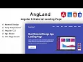 Angland - Material Design Angular Landing Page Themeforest Website Templates and Themes