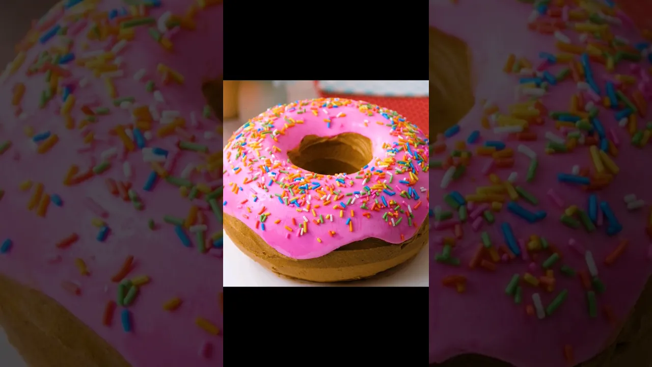 THIS CAKE IS SHAPED LIKE DONUT  #shorts #donutcake #hooplarecipes