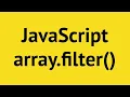 Filter Method in Array EXCELLENT CODE WITH AJ