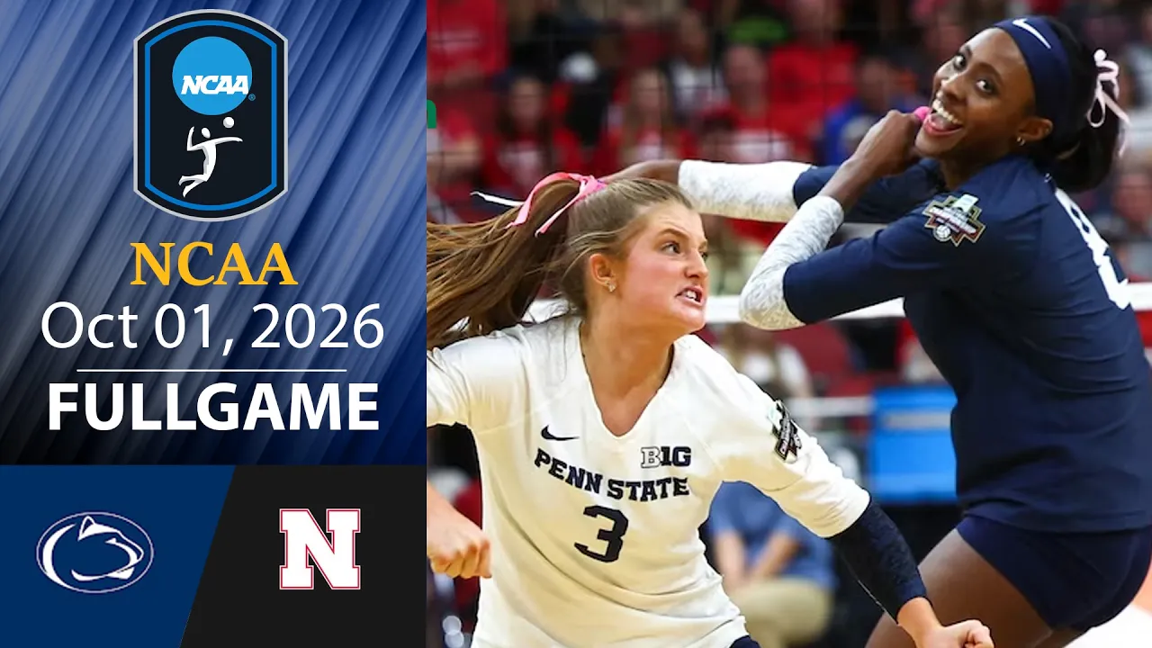 Penn State vs Nebraska FULL GAME Oct 1, 2026 | NCAA Women's Volleyball 2026