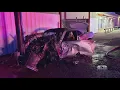 Three in hospital after early Friday morning fiery crash in Midland Police say
