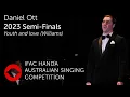 Download Lagu 2023: Daniel Ott, baritone. Semi-Finals Concert, first performance (Williams)