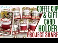Craft Fair Ideas Etsy Restock Coffee Cup Gift Card Holders Stocking Stuffer Xmas Gift