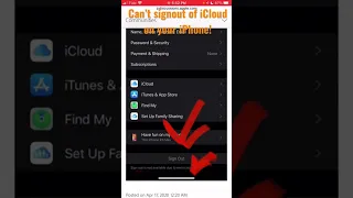 How To Fix Can T Sign Out Of ICloud On IPhone Shorts 