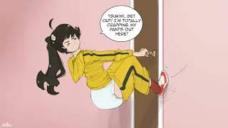 Diaper Animation Locked Bathroom Door 