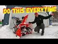 WHAT TO DO WITH YOUR SNOWBLOWER AFTER YOU ARE DONE USING IT