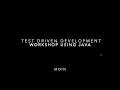 Java Test Driven Development Workshop - Tennis Game Scoring System