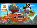 Download Lagu BLAZING Monster Machine Transformations \u0026 Rescue Missions | 2 Hours | Blaze and the Monster Machines